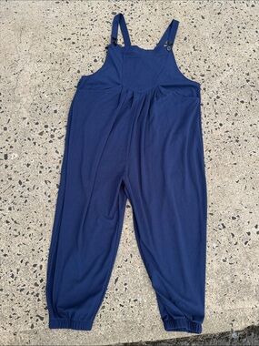 HALARA Women’s Navy Blue Relaxed Overalls Jumpsuit XL